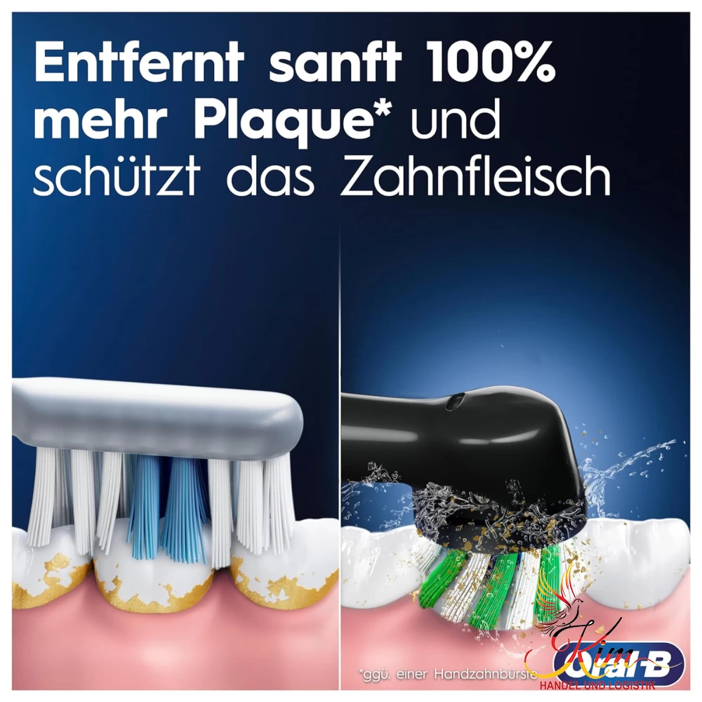 Bàn chải điện ORAL-B Pro Series 1 Plus màu đen (kèm 2 đầu bàn chải thay thế) model 2023