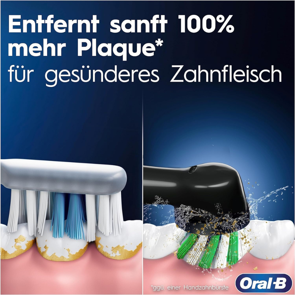Bàn chải điện ORAL-B Pro Series 3 Plus màu đen (kèm 2 đầu bàn chải thay thế)