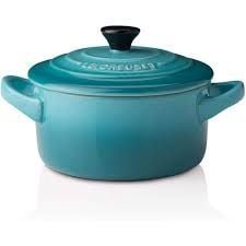 Nồi gốm đá Le Creuset Mini Cocotte 10cm màu xanh ngọc caribean