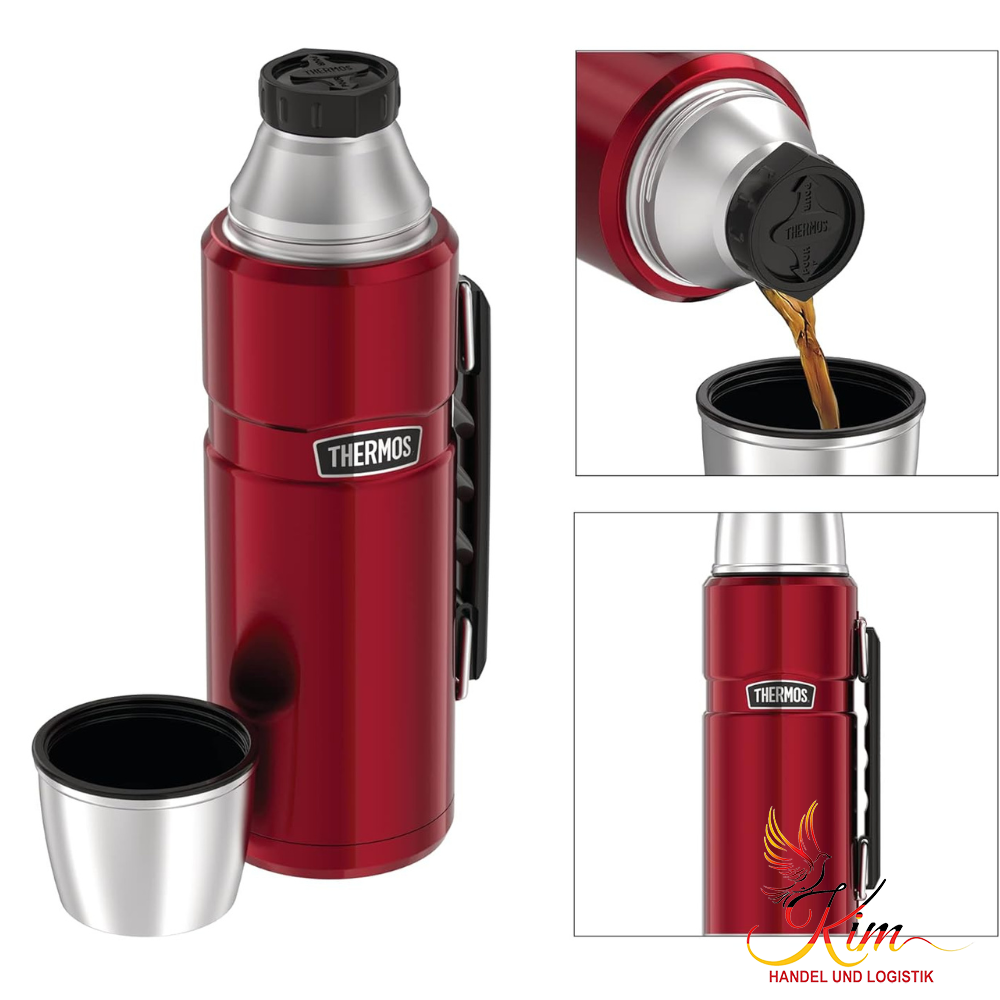 Bình giữ nhiệt Thermos 24H 1,2L màu đỏ