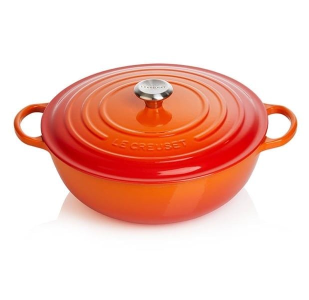 Nồi sâu lòng Le Creuset La Marmite 32cm màu cam