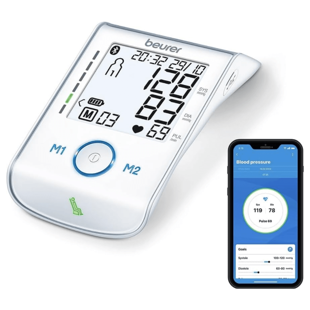 Máy đo huyết áp công nghệ bluetooth BEURER BM85 màu trắng