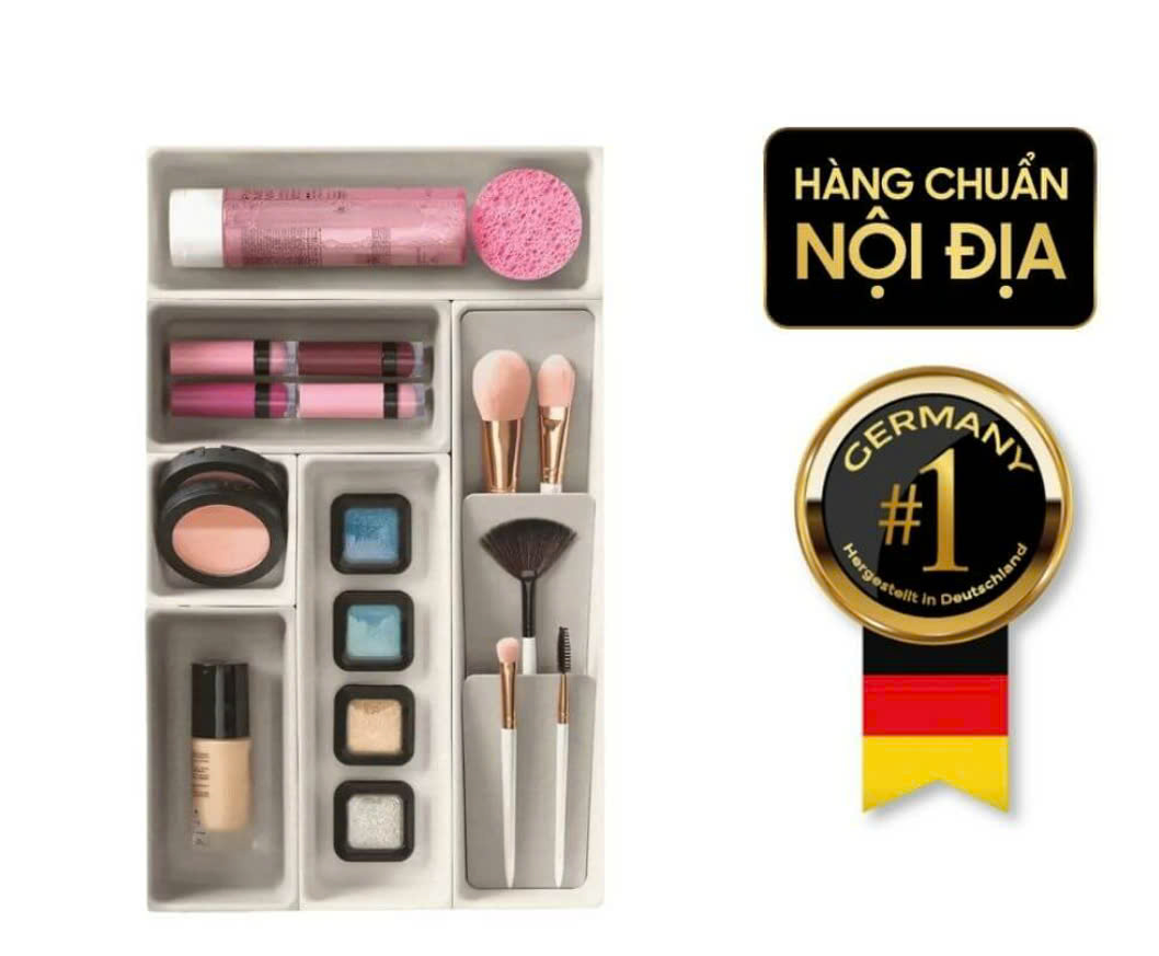 Bộ 7 khay chia ngăn kéo lắp ráp bàn trang điểm Joseph Joseph Viva (Shell) 75009