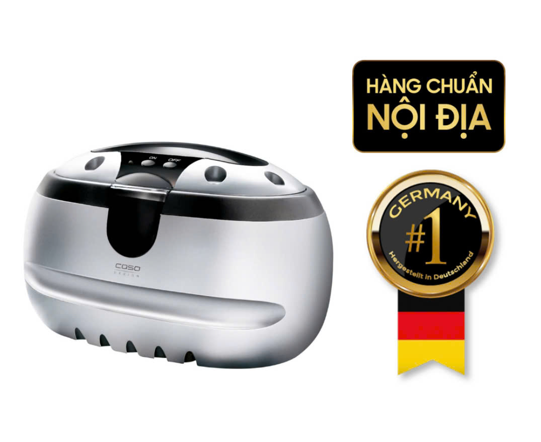 Máy làm sạch đồ trang sức bằng sóng siêu âm CASO UltraSonic Clean 50W 0.6l