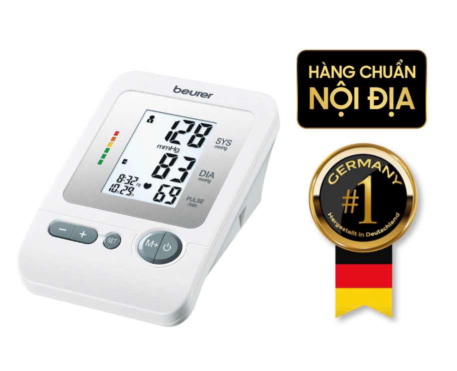 Máy đo huyết áp bắp tay BEURER BM26 màu trắng